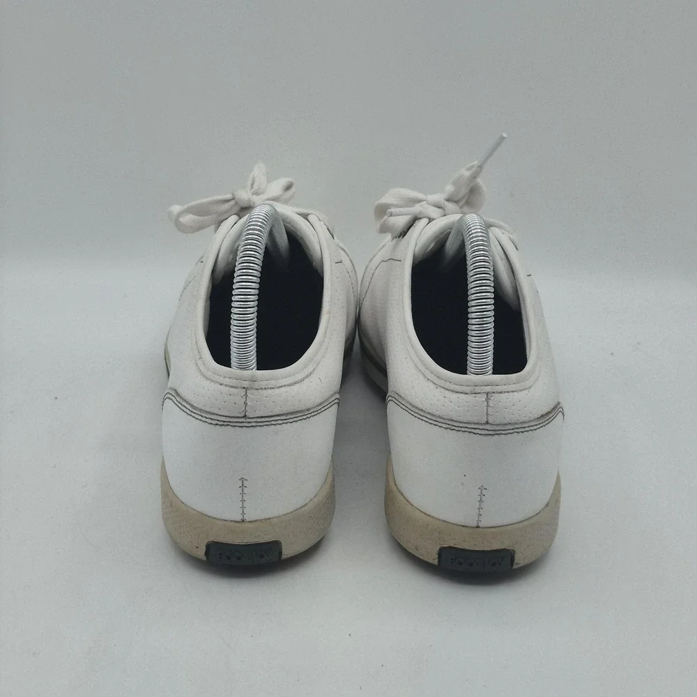 FootJoy Golf Shoes Mens 7.5M White Leather EComfort Cleats Softspikes‎ 98749